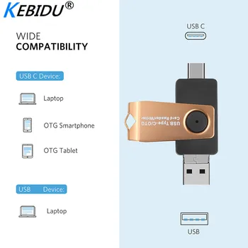 Kebidu USB C OTG Card Reader With USB Female Interface For PC Phone Portable SD Data Transmission Card Reader/Writer Portable
Kebidu USB C OTG Card Reader With USB Female Interface For PC Phone Portable SD Data Transmission Card Reader/Writer Portable