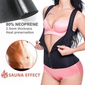 Neoprene Waist Trainer Corset Sauna Tank Top Zipper Weight Loss Slimming Body Shaper Shirt Sweat Vest Tummy Control Shapewear
Neoprene Waist Trainer Corset Sauna Tank Top Zipper Weight Loss Slimming Body Shaper Shirt Sweat Vest Tummy Control Shapewear