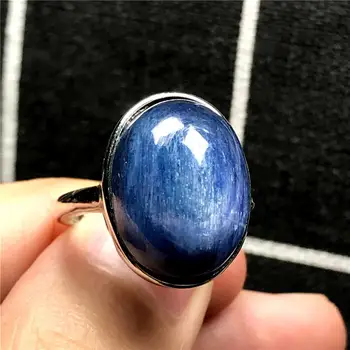 19x15mm Top Natural Blue Kyanite Ring For Woman Men Crystal Oval Beads Love Cat Eye Stone Silver Adjustable Ring Jewelry AAAAA
19x15mm Top Natural Blue Kyanite Ring For Woman Men Crystal Oval Beads Love Cat Eye Stone Silver Adjustable Ring Jewelry AAAAA