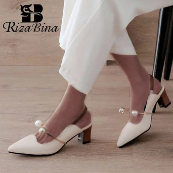 RIZABINA Women Pumps Beads Slip On Shoes Pointed Toe High Heel Shoes Women Office Work Women Footwear Size 32-48
RIZABINA Women Pumps Beads Slip On Shoes Pointed Toe High Heel Shoes Women Office Work Women Footwear Size 32-48