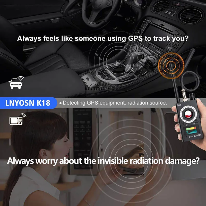 RF Signal Detector Camera Finder Bug Detector Tracking Device for Travel Hotel Hi 888
RF Signal Detector Camera Finder Bug Detector Tracking Device for Travel Hotel Hi 888