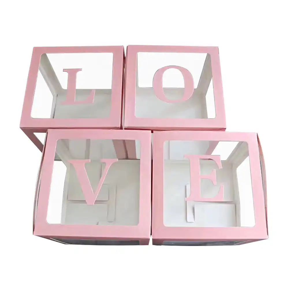 4pcs birthday diy baby shower wedding decor balloon box letter