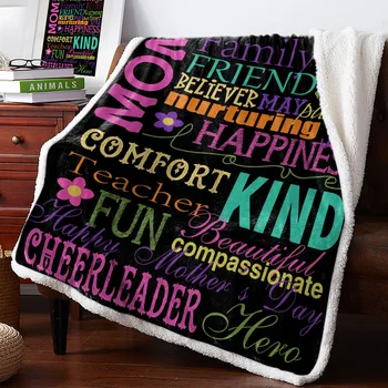 Mothers Day Colorful Text Black Background Warm Soft Blanket Office Sofa Plush Blanket Bedspreads Quilt Drop Ship
Mothers Day Colorful Text Black Background Warm Soft Blanket Office Sofa Plush Blanket Bedspreads Quilt Drop Ship