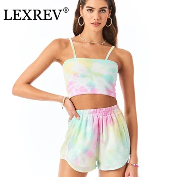 Tie Dyed Sexy Crop Top Bodycon Short 2 Piece Set Summer Female Clothing Tracksuit Two Piece Outfit For Women Suit Set 2020
Tie Dyed Sexy Crop Top Bodycon Short 2 Piece Set Summer Female Clothing Tracksuit Two Piece Outfit For Women Suit Set 2020