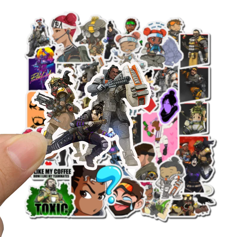 50PCS APEX Legends Cartoon Game Stickers Doll Girl Sticker for Children Travel Case Bicycle Laptop Notebook Kids Anime Stickers
50PCS APEX Legends Cartoon Game Stickers Doll Girl Sticker for Children Travel Case Bicycle Laptop Notebook Kids Anime Stickers