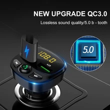Car BT 5.0 Wireless FM Transmitter MP3 Player Audio Receiver Dual QC3.0 USB Fast Charging With Mic USB/TF Supported
Car BT 5.0 Wireless FM Transmitter MP3 Player Audio Receiver Dual QC3.0 USB Fast Charging With Mic USB/TF Supported
