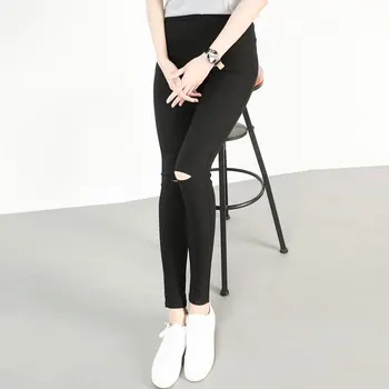 Stretch Pencil Pants Summer Black Hole Jeans Summer Thin Section Cropped PantsKnee Hole Pants
Stretch Pencil Pants Summer Black Hole Jeans Summer Thin Section Cropped PantsKnee Hole Pants