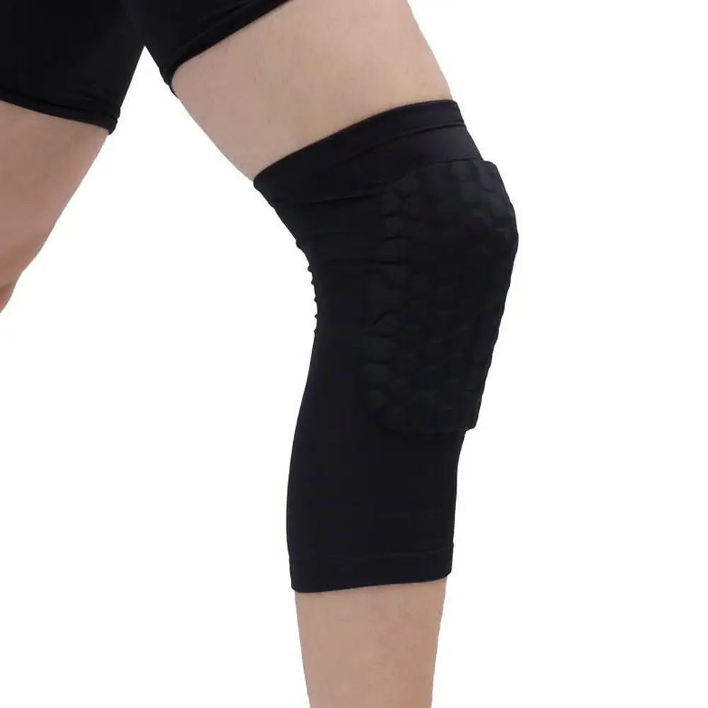 1 PC Sport Safety Knee Pads Anti-collision Honeycomb Brace Long Short Volleyball Basketball Kneepad Protective Gear (12)