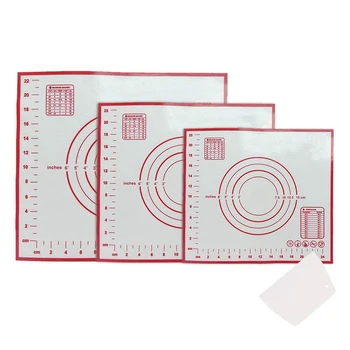 Silicone Pastry Mat, Extra Thick Non Stick- Does Not Slide When Rolling, Equipped with Cutting Knife and Measurement Baking Mat,
Silicone Pastry Mat, Extra Thick Non Stick- Does Not Slide When Rolling, Equipped with Cutting Knife and Measurement Baking Mat,