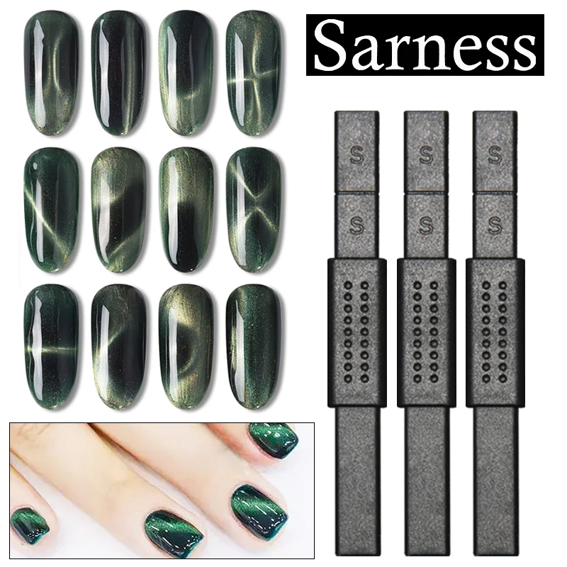 Sarness 3D Double Head Cat Eye Effect Magnet Stick Nail Art Drawing Magnetic Stick for Cat Eye Gel Polish Varnish
Sarness 3D Double Head Cat Eye Effect Magnet Stick Nail Art Drawing Magnetic Stick for Cat Eye Gel Polish Varnish