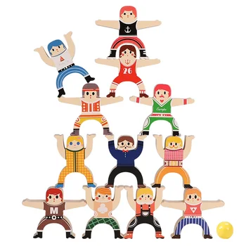 Educational Toys Stacking Games Colorful Early Learning Kindergarten Hercules Acrobatic Troupe Smooth Wooden Balancing Blocks
Educational Toys Stacking Games Colorful Early Learning Kindergarten Hercules Acrobatic Troupe Smooth Wooden Balancing Blocks
