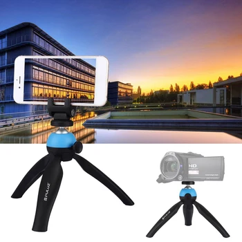 PULUZ PU365 Pocket Potable Mini Tripod Mount with 360 Degree Ball Head & Phone Clamp for Smartphones GoPro DSLR Cameras
PULUZ PU365 Pocket Potable Mini Tripod Mount with 360 Degree Ball Head & Phone Clamp for Smartphones GoPro DSLR Cameras