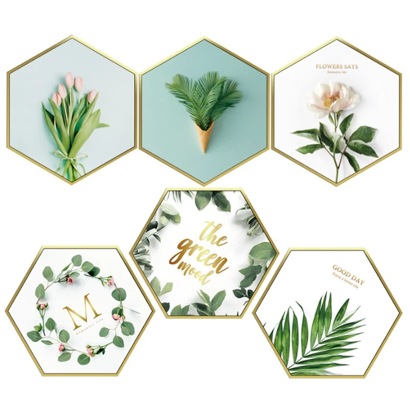 Green Leaf Flower Hexagon Combination Removable Sticker Decoration Home Decoration
Green Leaf Flower Hexagon Combination Removable Sticker Decoration Home Decoration