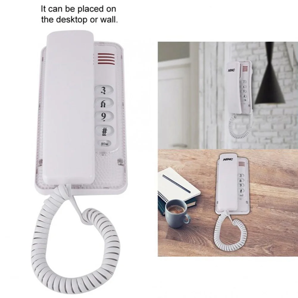 18*9*7cm/7.09*3.54*2.76in Portable Mini-phone Wall-mounted Landline Telephone For Desktop And Wall Flash Function
18*9*7cm/7.09*3.54*2.76in Portable Mini-phone Wall-mounted Landline Telephone For Desktop And Wall Flash Function