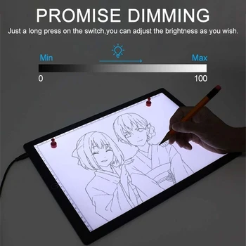 A3 A4 LED Graphics Tablet for Drawing Tablet Art Stencil Drawing Board Electronics Writing Tablet with/no 3 Color Temp Adjust
A3 A4 LED Graphics Tablet for Drawing Tablet Art Stencil Drawing Board Electronics Writing Tablet with/no 3 Color Temp Adjust