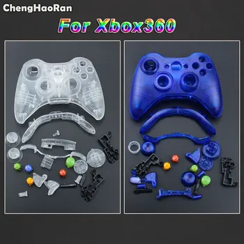 ChengHaoRan Clear White/ Clear Blue Color Wireless Controller Housing Shell for Xbox 360 Housing Case Cover with Buttons Kit
ChengHaoRan Clear White/ Clear Blue Color Wireless Controller Housing Shell for Xbox 360 Housing Case Cover with Buttons Kit