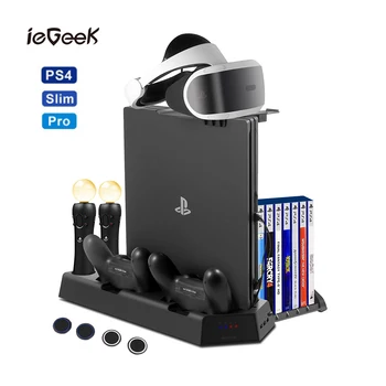 7-in-1 PS4/PS4 Pro/PS4 Slim Consoles Stand VR Vertical Cooling Fan Stand Controller Charging Station Games Vertical Stand Holder
7-in-1 PS4/PS4 Pro/PS4 Slim Consoles Stand VR Vertical Cooling Fan Stand Controller Charging Station Games Vertical Stand Holder