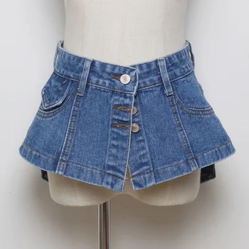 2020 New Spring Summer Denim Personality Split Joint Irreguar Button Wide Belt Women Fashion Cummerbunds Belts
2020 New Spring Summer Denim Personality Split Joint Irreguar Button Wide Belt Women Fashion Cummerbunds Belts