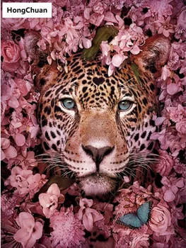 New product flower tiger animal canvas art square round diamond painting cross stitch mosaic home decoration mural new year gift
New product flower tiger animal canvas art square round diamond painting cross stitch mosaic home decoration mural new year gift