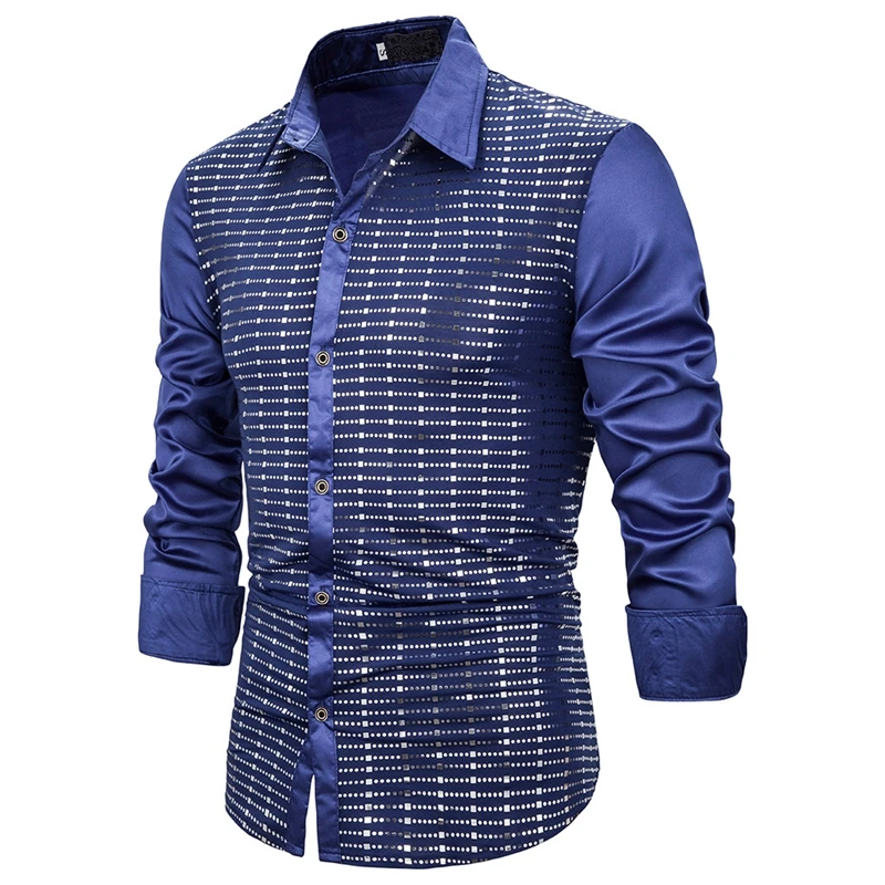 CYSINCOS Sequin Glitter Embellished Shirt Men Sexy Through Shirt For Male Nightclub Stage Prom Dance Chemise
CYSINCOS Sequin Glitter Embellished Shirt Men Sexy Through Shirt For Male Nightclub Stage Prom Dance Chemise