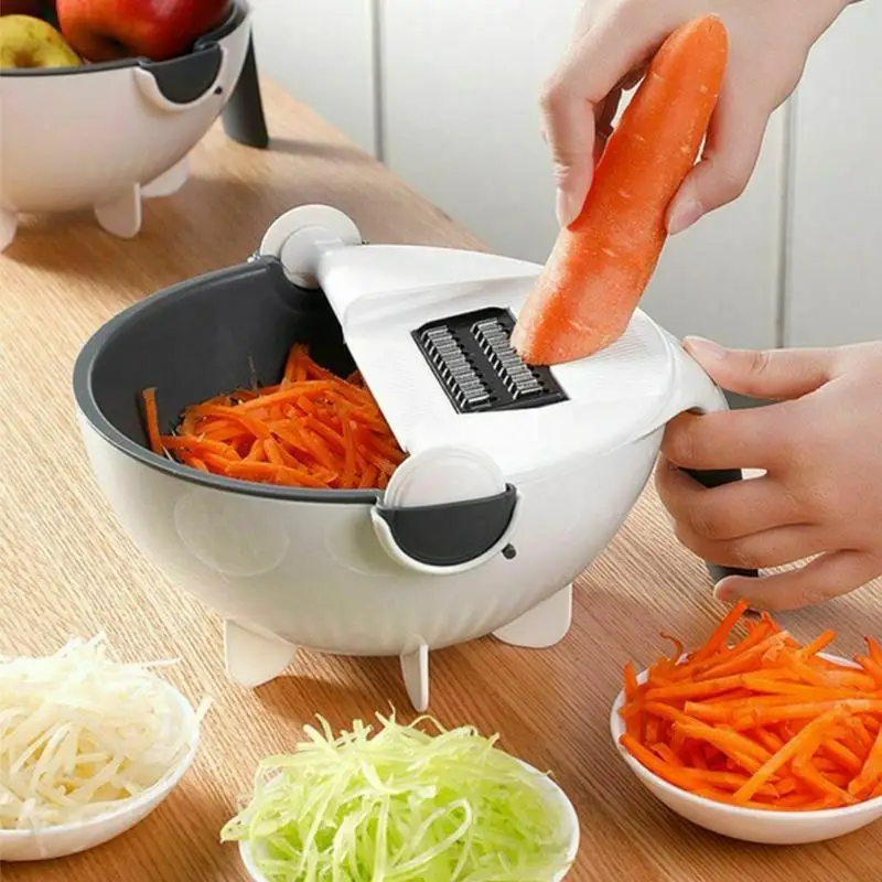 9 In 1 Magic Rotate Vegetable Cutter with Drain Basket Multi-functional Kitchen Veggie Fruit Shredder Grater Slicer Kitchen Tool
9 In 1 Magic Rotate Vegetable Cutter with Drain Basket Multi-functional Kitchen Veggie Fruit Shredder Grater Slicer Kitchen Tool