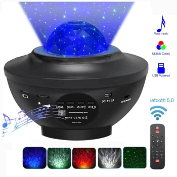 Colorful LED Starry Projector Night Light Sky Night Lamp Ocean Wave Projector bluetooth USB speaker Romantic Voice
Colorful LED Starry Projector Night Light Sky Night Lamp Ocean Wave Projector bluetooth USB speaker Romantic Voice