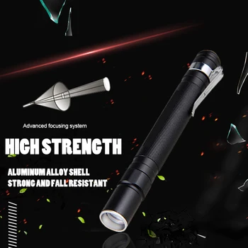 Portable 1000Lumen R5 LED Mini Penlight Tactical Zoomable Focus Pocket Flashlight Torch Clip Lantern Keychain Emergency Light
Portable 1000Lumen R5 LED Mini Penlight Tactical Zoomable Focus Pocket Flashlight Torch Clip Lantern Keychain Emergency Light