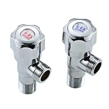 2Pcs Angle Vavles Durable Thickened Hot Cold Water Valve Kitchen Valve for Toilet
2Pcs Angle Vavles Durable Thickened Hot Cold Water Valve Kitchen Valve for Toilet