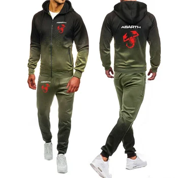 Hoodies Men Abarth Car Logo Print Casual Harajuku Gradient color Hooded Fleece zipper Jacket Sweatshirt Sweatpants Suit 2pcs
Hoodies Men Abarth Car Logo Print Casual Harajuku Gradient color Hooded Fleece zipper Jacket Sweatshirt Sweatpants Suit 2pcs