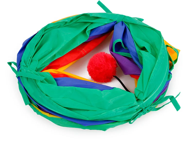 Pet Cat Toy Cat Tunnel Foldable 2 Holes With Bells Hairball Rolling Floor Puzzle Pet Toy Kitten Toys for Cats Kat Pet Products Pet Cat Toy Cat Tunnel Foldable 2 Holes With Bells Hairball Rolling Floor Puzzle Pet Toy Kitten Toys for Cats Kat Pet Products