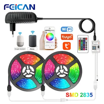 WiFi LED Strip 10M Tuya Smart RGB LED Light Strip Works with Alexa & Google Asistant 12V LED Lights for Room RGB Tape
WiFi LED Strip 10M Tuya Smart RGB LED Light Strip Works with Alexa & Google Asistant 12V LED Lights for Room RGB Tape