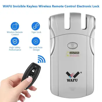 Wafu Electric Door Lock Wireless Control With Remote Control Open & Close Smart Lock Home Security Door Built-in Alarm
Wafu Electric Door Lock Wireless Control With Remote Control Open & Close Smart Lock Home Security Door Built-in Alarm