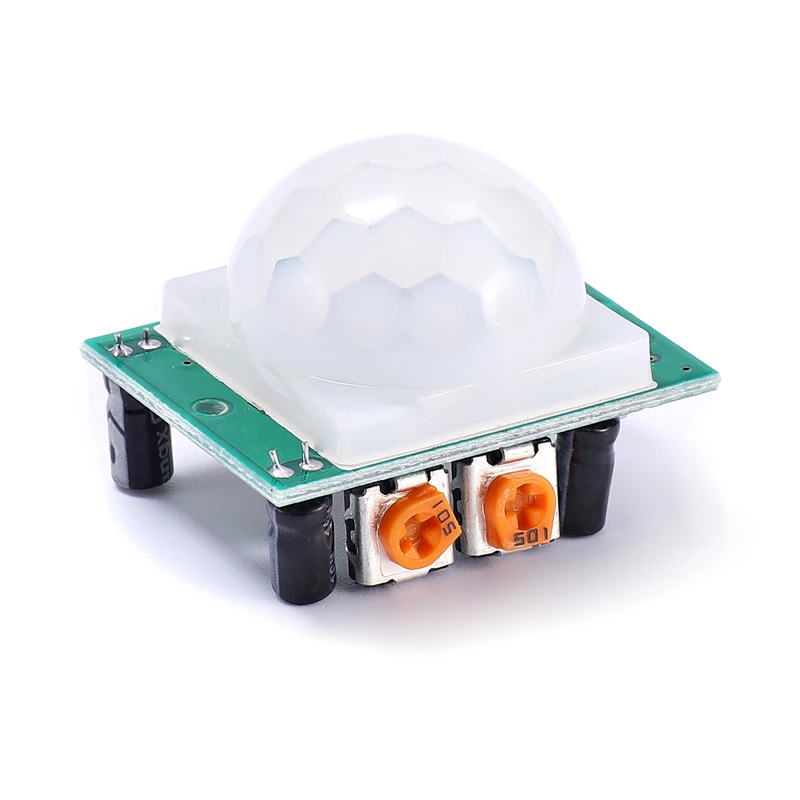 IR PIR HC-SR501 Human Infrared Sensor Module Human Body Detecting Module Pyroelectric Sensor
IR PIR HC-SR501 Human Infrared Sensor Module Human Body Detecting Module Pyroelectric Sensor