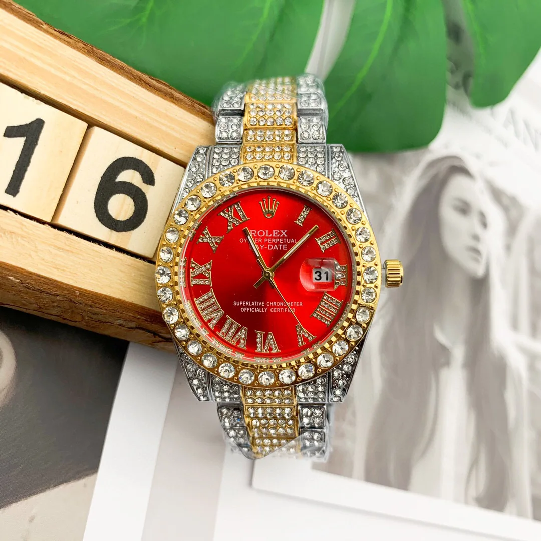 rolex- Luxury Brand quartz Watches women Quartz Watch Stainless Steel Strap wristwatch classic business dress men watch
rolex- Luxury Brand quartz Watches women Quartz Watch Stainless Steel Strap wristwatch classic business dress men watch