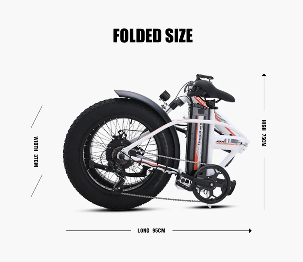 Clearance Electric bicycle 20 inch electric snow bicycle e-bike 500W high speed motor e bike foldable portable electric bicycle 19