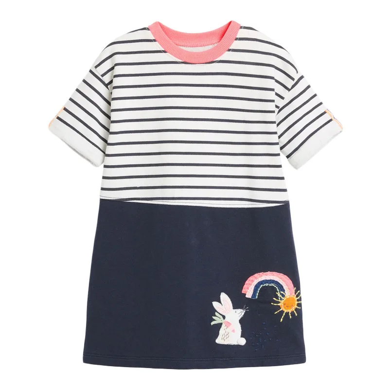 Little maven 2022 Baby Girls New Fashion Summer Dress Casual Rainbow Unicorn Lined Children Cotton Clothes Soft for Kids 2-7year Little maven 2022 Baby Girls New Fashion Summer Dress Casual Rainbow Unicorn Lined Children Cotton Clothes Soft for Kids 2-7year