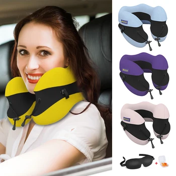Adjustable Height Separation U-pillow + Eye Mask + Earplug Memory Cotton Neck Pillow Creative Travel Pillow Airplane Pillow
Adjustable Height Separation U-pillow + Eye Mask + Earplug Memory Cotton Neck Pillow Creative Travel Pillow Airplane Pillow