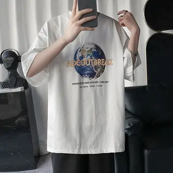 Men's short-sleeved T-shirt 2020 spring and summer new loose couple cartoon printed T-shirt youth fashion trend men's clothing
Men's short-sleeved T-shirt 2020 spring and summer new loose couple cartoon printed T-shirt youth fashion trend men's clothing