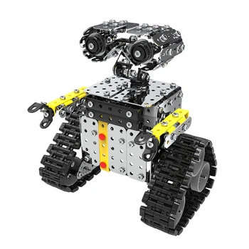 DIY Assembling Robot Toy Stainless Steel Model Robot Sliding 466 PCS Block Building Mounted Robot Toy for Children Boy Gifts
DIY Assembling Robot Toy Stainless Steel Model Robot Sliding 466 PCS Block Building Mounted Robot Toy for Children Boy Gifts