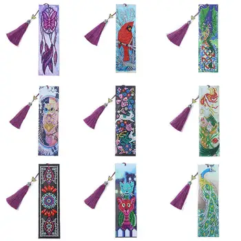DIY Special Shaped Diamond Painting Bookmark Leather Embroidery Cross Stitch Tassel Bookmarks For Book Kids Christmas Gift
DIY Special Shaped Diamond Painting Bookmark Leather Embroidery Cross Stitch Tassel Bookmarks For Book Kids Christmas Gift
