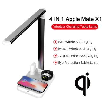Led Table Lamp 4 In 1 Qi Wireless Charger Reading Desk Light Eye Protection Dimmer For Apple Watch Airpods iPhone Charging
Led Table Lamp 4 In 1 Qi Wireless Charger Reading Desk Light Eye Protection Dimmer For Apple Watch Airpods iPhone Charging