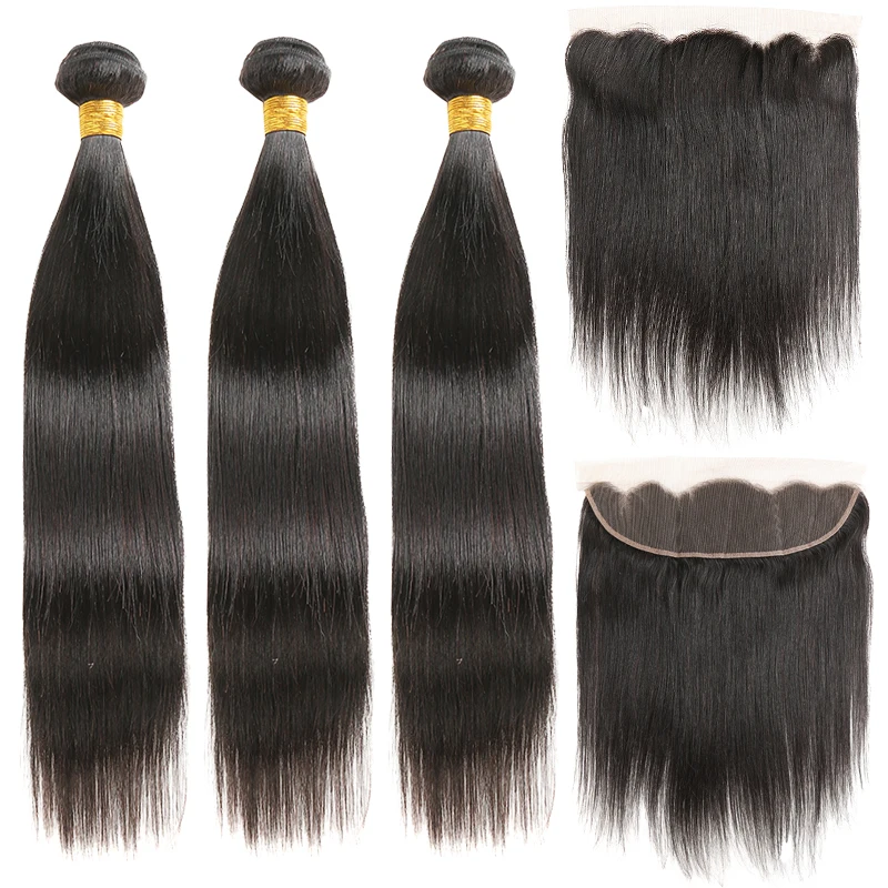 Brazilian Straight Human Hair Bundles With Frontal 13x4 SOKU 3PCS Human Hair Weave Bundles With Closure Non Remy Hair Extension
Brazilian Straight Human Hair Bundles With Frontal 13x4 SOKU 3PCS Human Hair Weave Bundles With Closure Non Remy Hair Extension