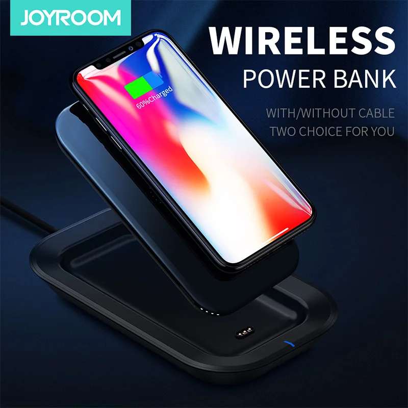 

Joyroom Wireless Power Bank & Wireless Charger 2in1 Powerbank 10000mAh Poverbank Portable Charger Bateria Externa Battery Bank