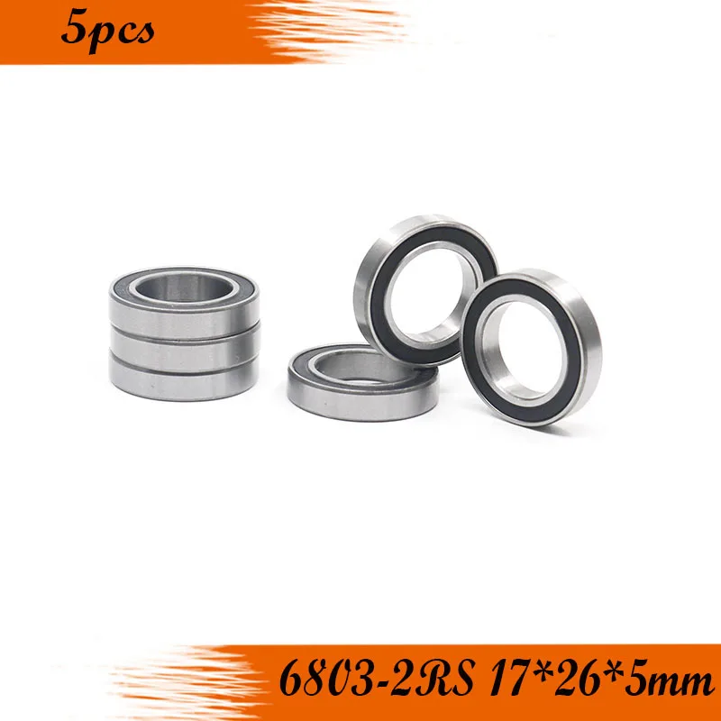 Free shipping 5Pcs 6803-2RS 6803RS 6803 rs 17*26*5mm Deep Groove Ball Bearings 17 x 26 x 5mm for bicycle part
Free shipping 5Pcs 6803-2RS 6803RS 6803 rs 17*26*5mm Deep Groove Ball Bearings 17 x 26 x 5mm for bicycle part