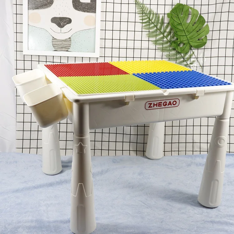 Children ji mu zhuo Multi-functional Toy Desk Baby Compatible Size Granule Educational Assembling Kindergarten Tables And Chairs
Children ji mu zhuo Multi-functional Toy Desk Baby Compatible Size Granule Educational Assembling Kindergarten Tables And Chairs