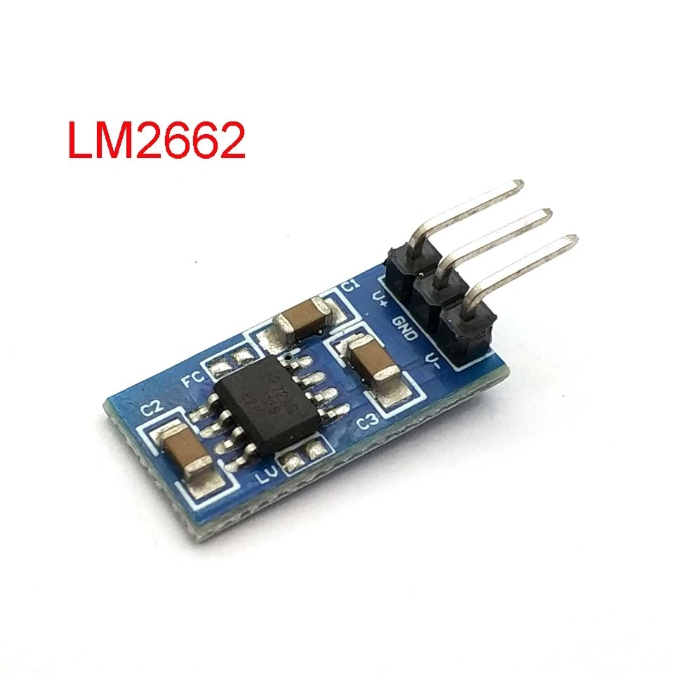 Плата преобразования положительного/отрицательного напряжения LM2662, 1,5-5,5 В, положительное напряжение в отрицательное модуль преобразователя Напряжения
Плата преобразования положительного/отрицательного напряжения LM2662, 1,5-5,5 В, положительное напряжение в отрицательное модуль преобразователя Напряжения