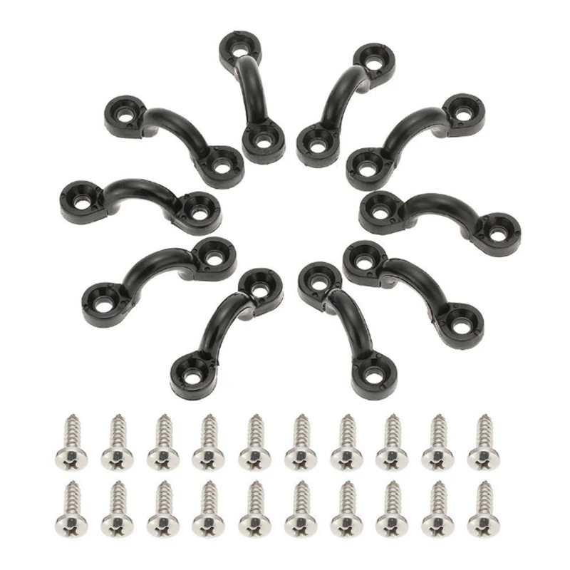 10Pcs Deck Rope Buckle C-Type Buckle with Screw Set Humpback Buckle Kayak Handle Buckle with Screw Set
10Pcs Deck Rope Buckle C-Type Buckle with Screw Set Humpback Buckle Kayak Handle Buckle with Screw Set