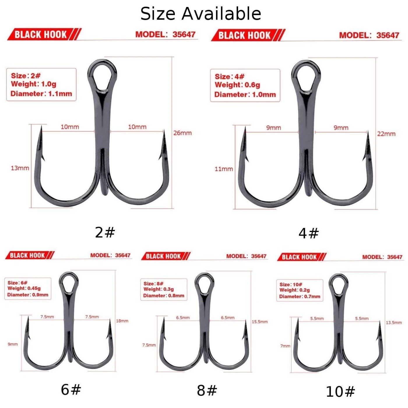 50pcs/Pack Stainless Steel Fishing Treble Hook Black Sharp Triple Hooks Exquisite Workmanship And Long Service Life
50pcs/Pack Stainless Steel Fishing Treble Hook Black Sharp Triple Hooks Exquisite Workmanship And Long Service Life