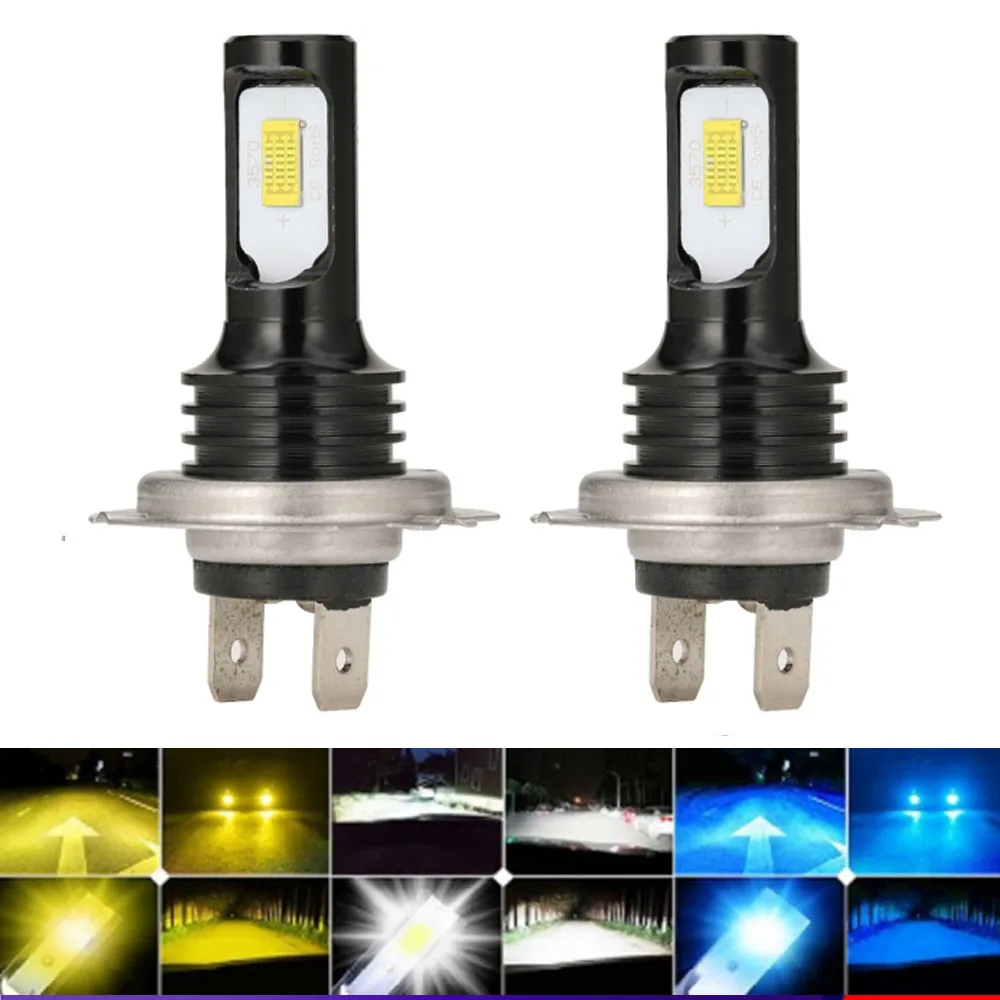 

Dukallson 2pcs Led H8 H9 H11 9005 9006 HB4 Car CSP LED Fog Lights Headlight Bulbs DC12-24V 1600LM 6000K White Auto Fog Lamp