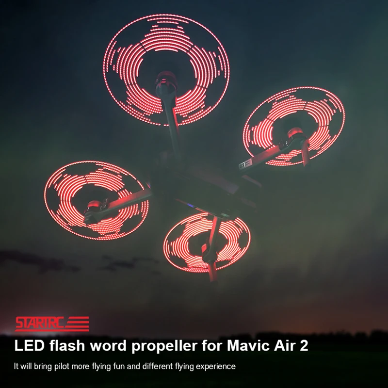 STARTRC DJI Mavic Air 2 accessories spare parts LED Flash Word Propeller Editable Propeller blade
STARTRC DJI Mavic Air 2 accessories spare parts LED Flash Word Propeller Editable Propeller blade